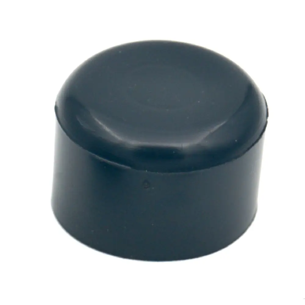 Omsteekdop PVC rond Zwart 