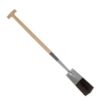 Draineerspade + opstapje T-steel L=76cm