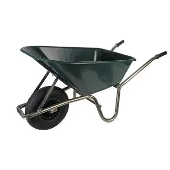 Kruiwagen 100L groen metaal