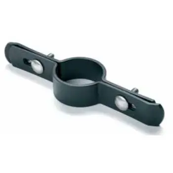 Langlipbeugel Tussen PA Ø60mm Zwart (2 delig)