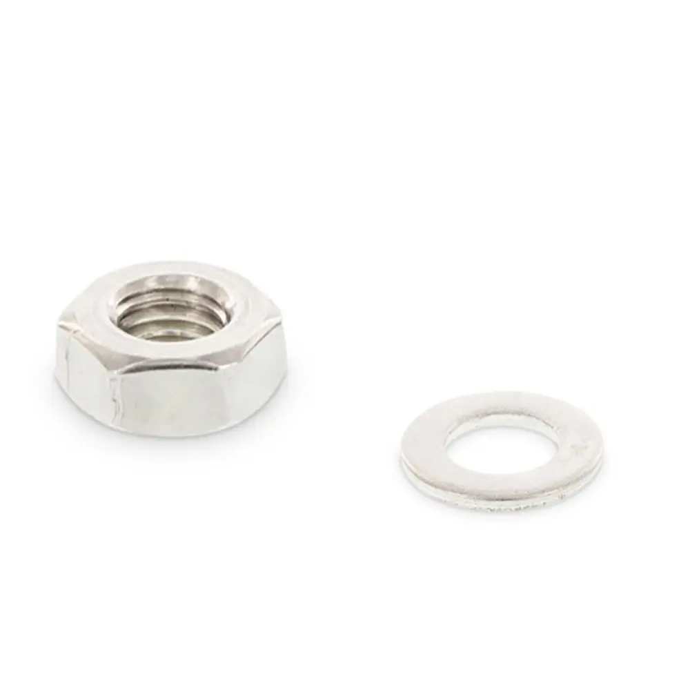 Zeskantmoer M8 200st + Sluitring 200st M8 RVS (VE 2x200)