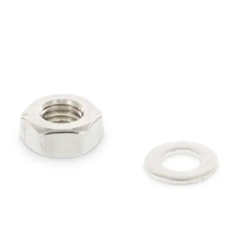 [ZKSL.M8.DS.RVS] Zeskantmoer M8 200st + Sluitring 200st M8 RVS (VE 2x200)