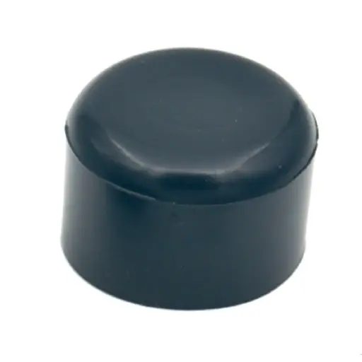 Omsteekdop PVC rond Zwart 