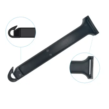 [AFIS.KBH.PA.ZW] Afstandisolator kabelbinder haak PA Zwart