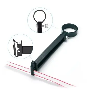 [AFIS.L.48.250.PA.ZW] Afstandisolator lint Ø48 L=250 PA Zwart