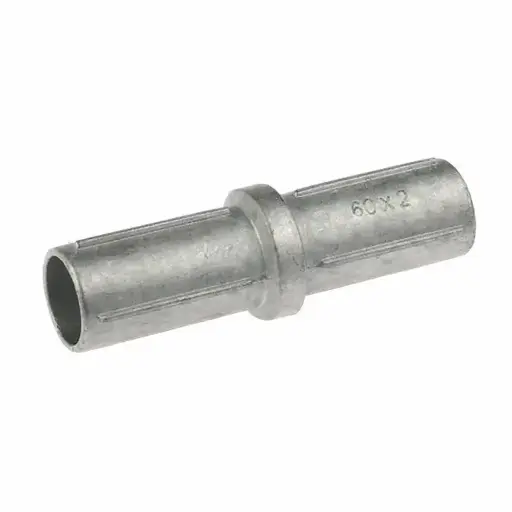 [KS.AL.60.2.BL] Koppelstuk Alu Ø60x2 Blank