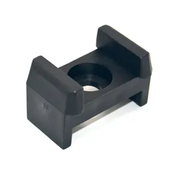 [MB.MB.40.PA.ZW] Montageblok 40mm met beentjes PA Zwart