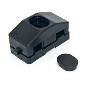 [PK.MPVL.60.PA.ZW] Paneelklem met plaatje vlak 60mm PA Zwart