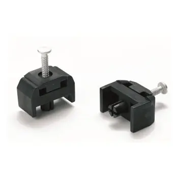 [PK.PL.6040.PA.ZW] Paneelklem met plug 60x40 PA Zwart