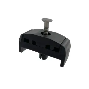 [PK.PL.6060.PA.ZW] Paneelklem met plug 60x60 PA Zwart