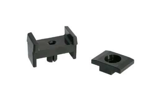 [PK.HS.6040.PA.ZW] Paneelklem tbv houtschroef 60x40 PA Zwart