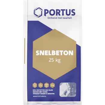 [POR.SBM.25K] Portus Snelbetonmortel, zak à 25kg